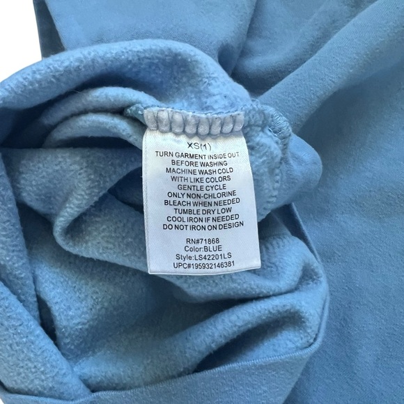 Disney Lilo & Stitch “Ohana” Sweatshirt Blue Crewneck XS - Picture 5 of 5